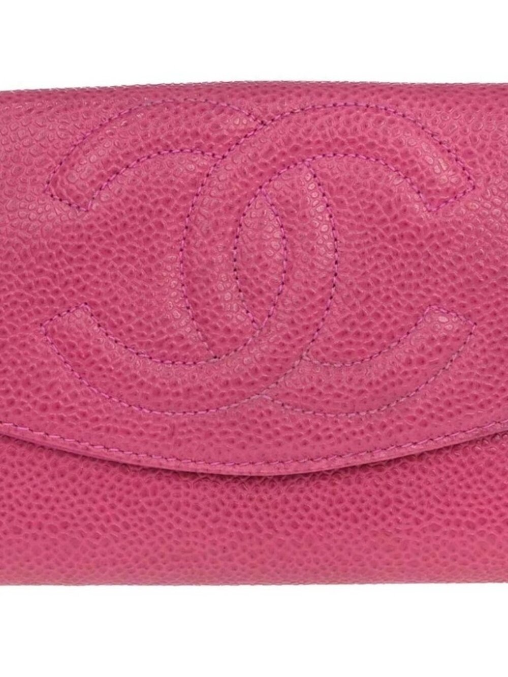 Chanel Pink Calfskin Bifold Wallet